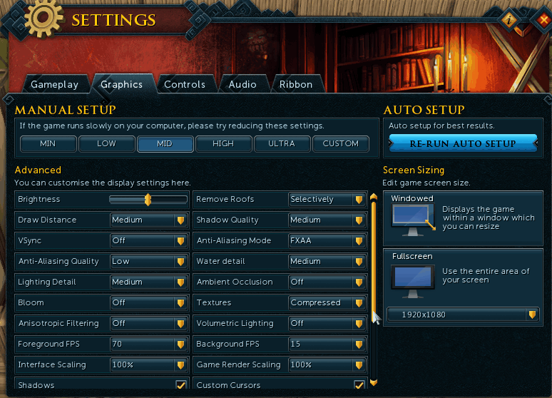 RuneScape graphics settings – Support