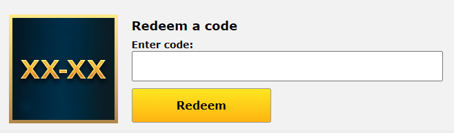 Redeem a code